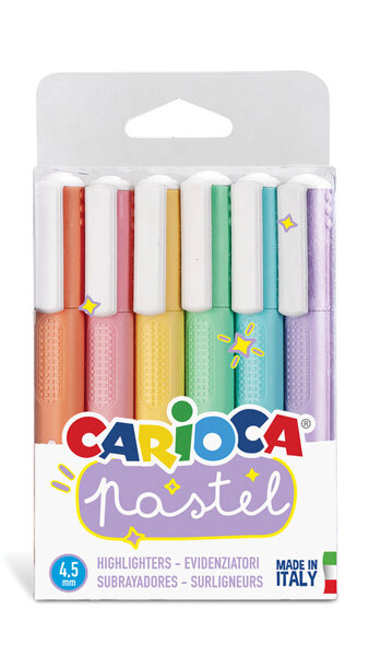 BLISTER ROTU FLUOR BOLI PASTEL SURTIDOS 6U BLISTER CARIOCA