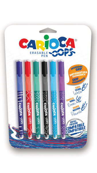 BLISTER BOLI BORRABLE SURTIDOS CARIOCA OOPS-6U BLISTER