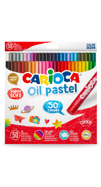 CERAS 50 COLORES OIL PASTEL CARIOCA-CAJA 12