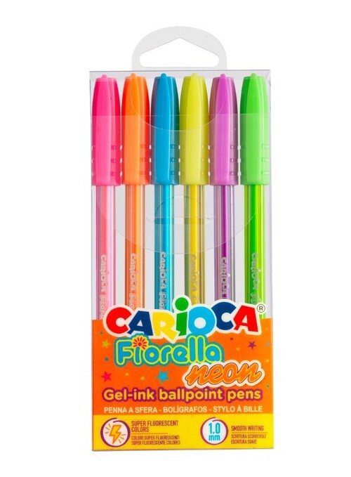 BOLI GEL FIORELLA SPECIAL NEON BLISTER 6 UNIDADES