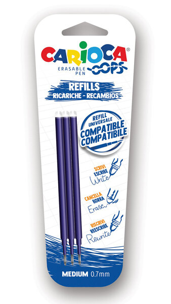 RECAMBIO BOLI BORRABLE AZUL OOPS 3U BLISTER-CAJA 24