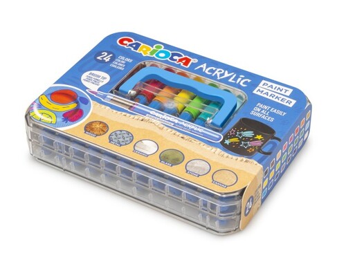 ROTU ACRILICO PUNTA PINCEL MALETIN 24U