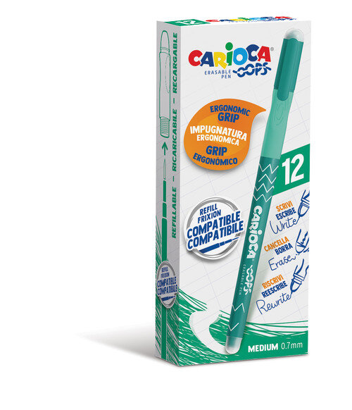 BOLI BORRABLE VERDE CARIOCA OOPS - 12U CAJA