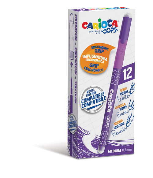 BOLI BORRABLE VIOLETA CARIOCA OOPS -12U CAJA