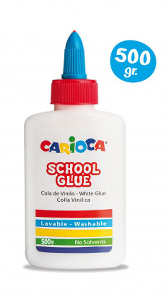 COLA BLANCA 500GR CARIOCA SCHOOL GLUE - PACK 6U