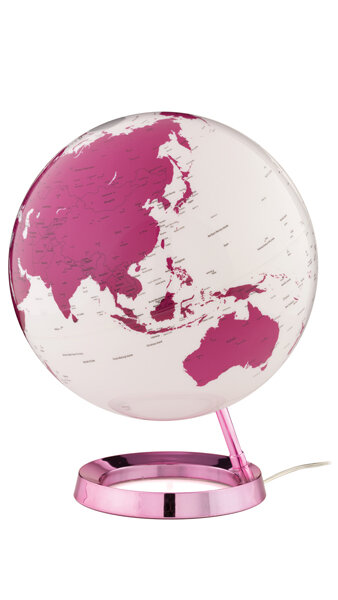 ESFERA 30CM ROSA LUMINOSA BASE POLICARBONATO (HOT PINK)