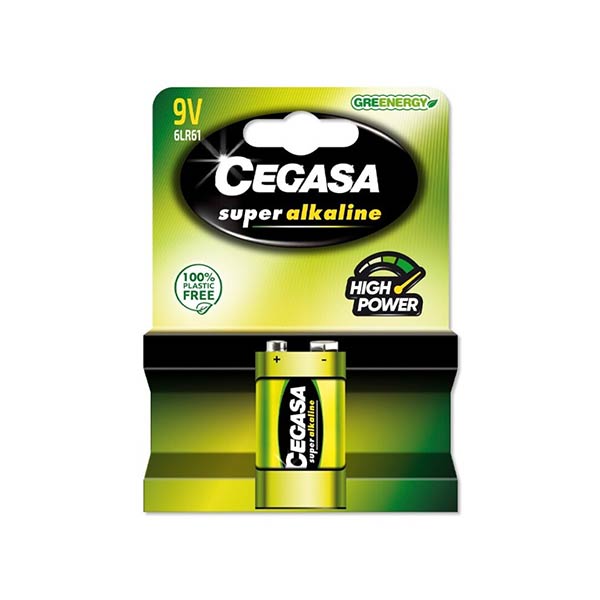 PILA 6LR61 SUPER ALKALINA CEGASA 1U BLISTER - CAJA 12