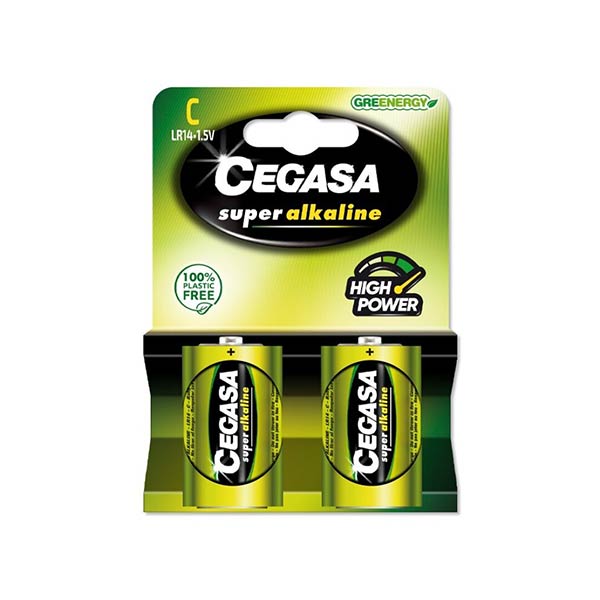 PILA LR14 SUPER ALKALINA CEGASA 2U BLISTER - CAJA 12