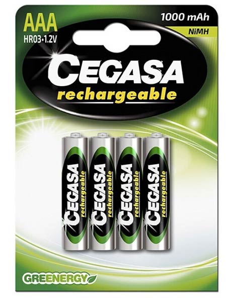 PILA RECARGABLE HR03 CEGASA AAA 4U BLISTER