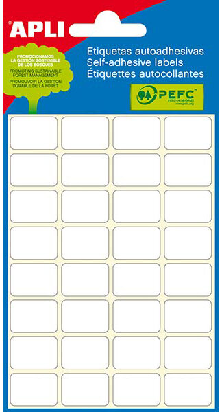 ETIQUETAS ADHESIVAS 12X18 6H PACK 10
