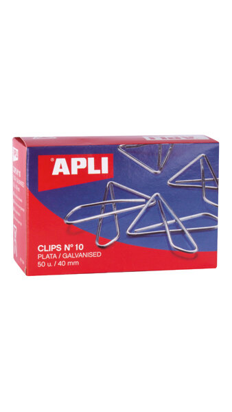 CLIPS MARIPOSA 40 MM N10 50U CAJA