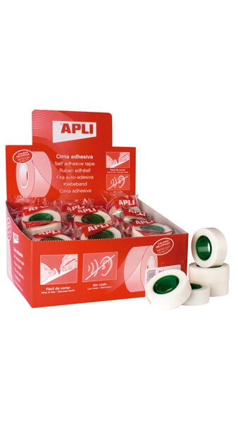 CINTA ADHESIVA INVISIBLE 19X33M APLI-CAJA 35