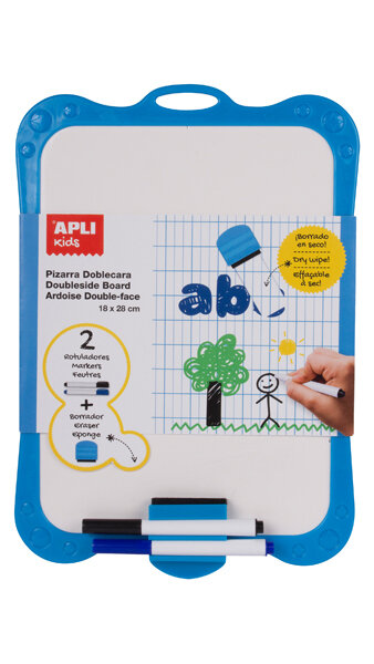 PIZARRA BLANCA 21,5X21CM C/ BORRADOR Y ROTU