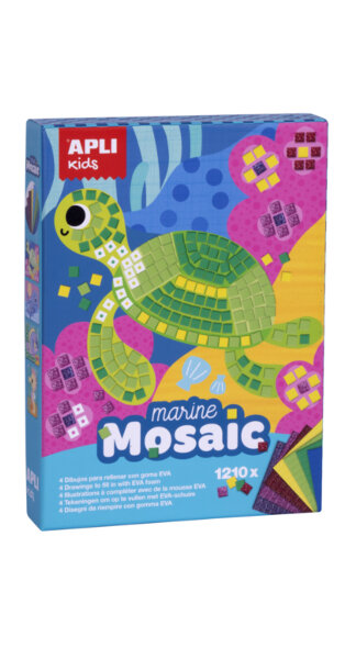 JUEGO MOSAICOS ANIMALES MARINOS GOMA EVA