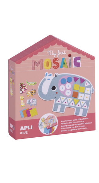 JUEGO MOSAICOS ANIMALES GOMA EVA ADHESIVA (MY FIRST MOSAIC)