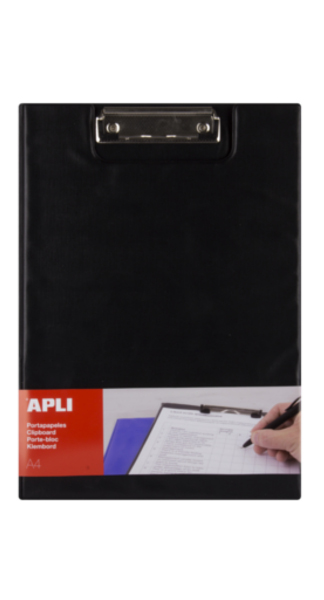CARPETA PINZA SUPERIOR A4 PP NEGRO