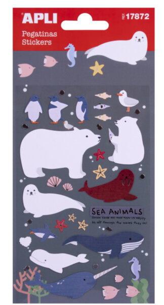 BLISTER PEGATINAS ANIMALES MARINOS 1H BLISTER-PACK 5