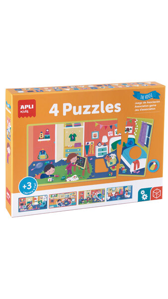CAJA 4 PUZZLES LA CASA