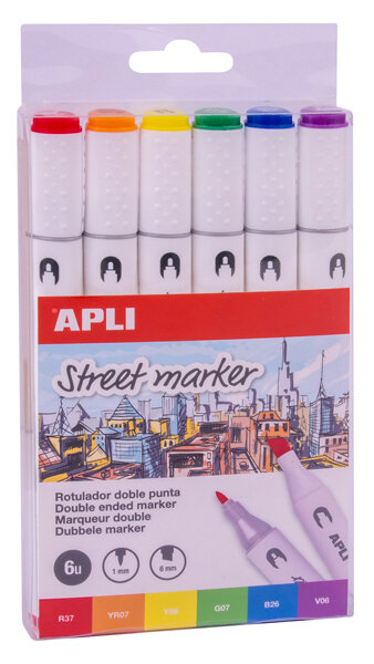 ROTU DOBLE PUNTA 6 COLORES SURTIDOS (P. FINA Y BISELADA)