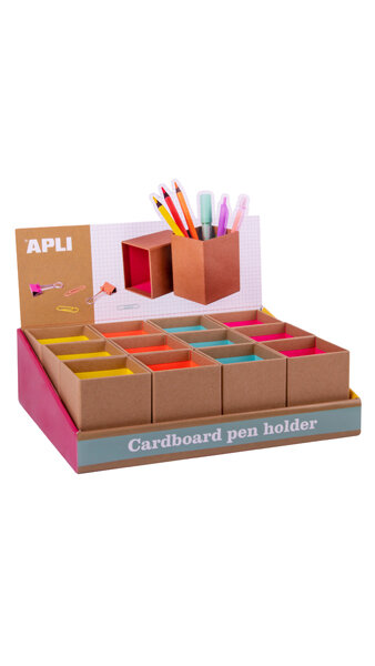 CUBILETE KRAFT FLUOR COLLECTION-12U EXPOSITOR