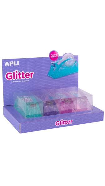 PORTARROLLOS 33MM CON GLITTER EN INTERIOR-4U EXPOSITOR