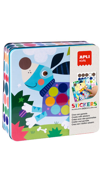 JUEGO GOMETS PERROS EN CAJA METALICA