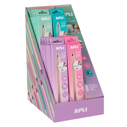LAPIZ INFINITO APLI NORDIK 4 COLORES + 1 RECAMBIO - 20U EXP