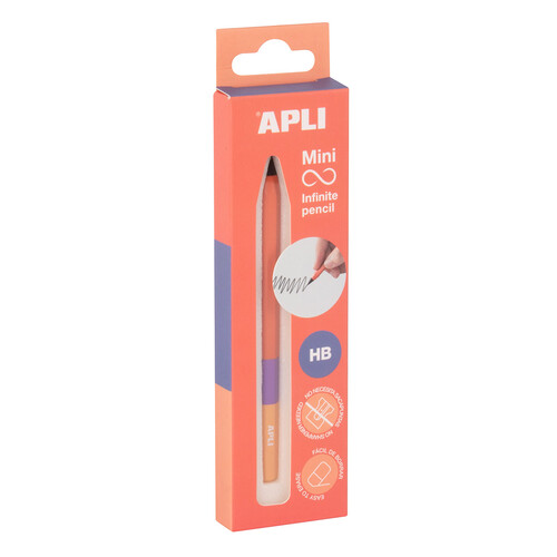 LAPIZ INFINITO MINI TRICOLOR NARANJA EN CAJA