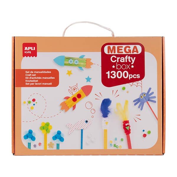 SET DE MANUALIDADES 1300 PIEZAS CRAFTY BOX