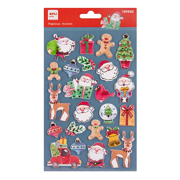 BLISTER PEGATINAS NAVIDAD FOAM 1H PACK