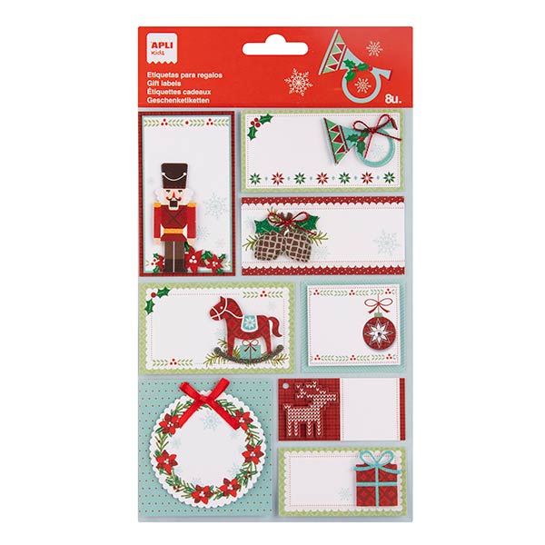 BLISTER ETIQUETAS REGALO CASCANUECES 1H PACK