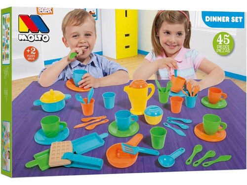 SET MENAJE 45 PIEZAS MOLTO