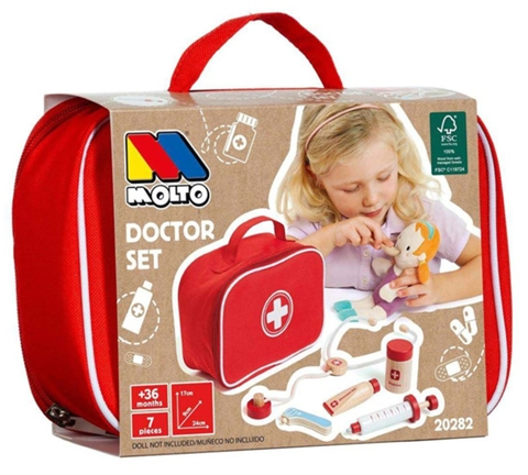 SET DOCTOR 7 ACCESORIOS MADERA C/ BOLSA MOLTO