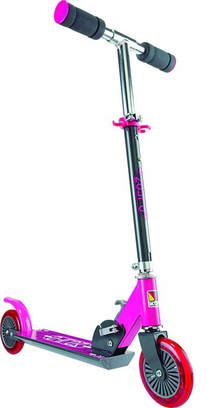 PATINETE PLEGABLE ROSA ALUMINIO REGULABLE 72-77CM
