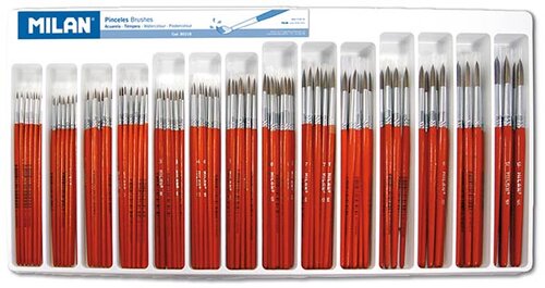 PINCEL ESCOLAR 101 N.4 MANGO CORTO BLISTER 12U