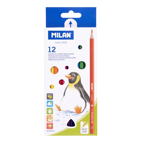 LAPIZ GRAFITO MAXI HB MILAN 161 TRIANGULAR - 12U CAJA