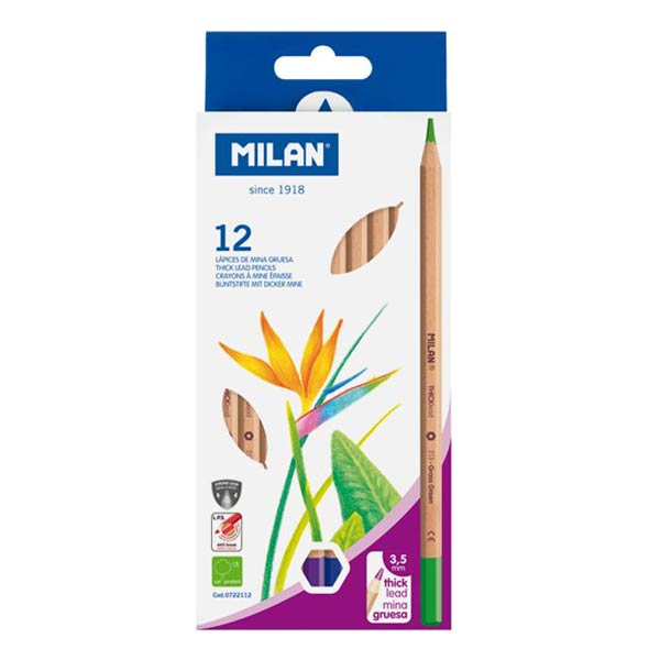 LAPIZ GRAFITO MAXI HB MILAN 161 TRIANGULAR - 12U CAJA