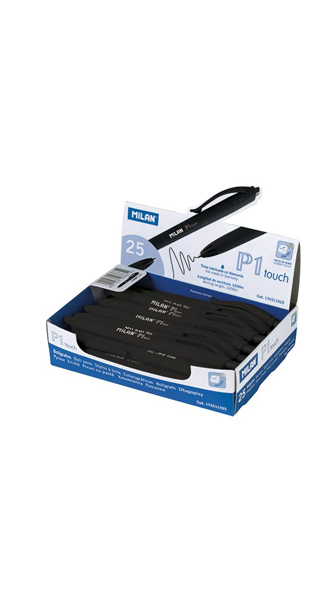 BOLI MILAN P1 TOUCH NEGRO 25U CAJA