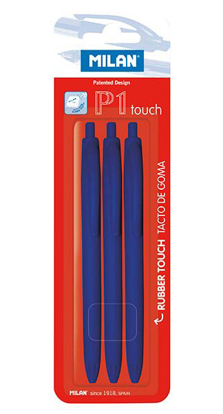 BLISTER BOLI MILAN P1 TOUCH 4U (2 AZULES + 1 NEGRO + 1 ROJO