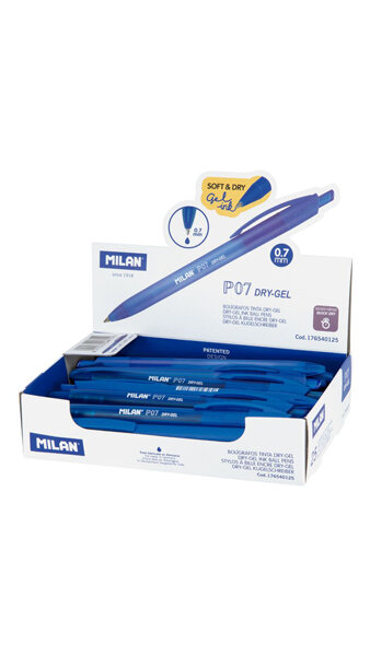 REGLA 15CM + GOMA MILAN - 10U EXPOSITOR SERIE METAL ACID