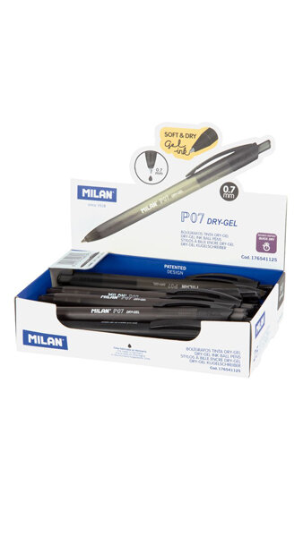 REGLA 15CM + GOMA MILAN - 10U EXPOSITOR SERIE METAL ACID