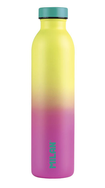 BOTELLA 591ML AMARILLA SUNSET ACERO INOXIDABLE ISOTERMICA