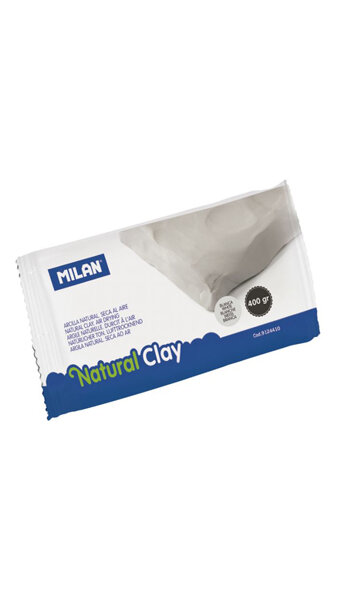 ARCILLA 400GR BLANCA SECA AL AIRE - NATURAL CLAY