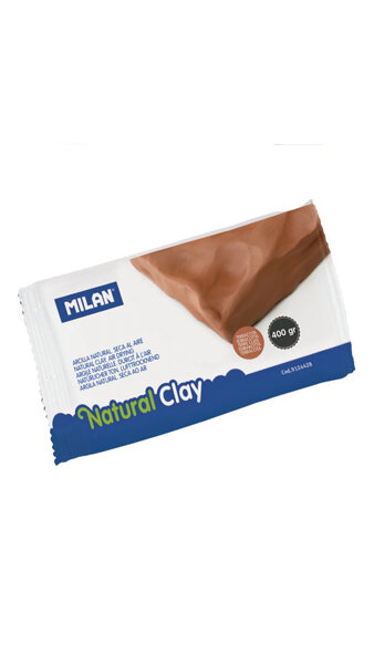 ARCILLA 400GR MARRON TERRACOTA SECA AL AIRE - NATURAL CLAY