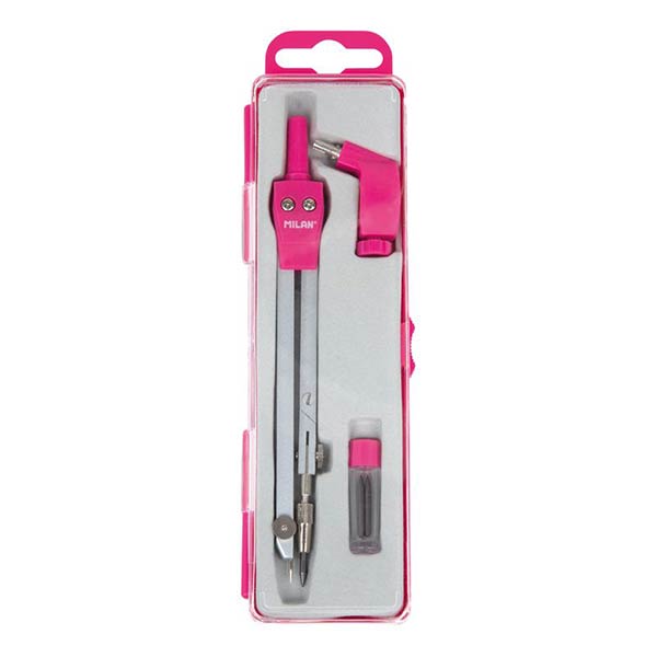 COMPAS BIGOTERA MILAN ROSA SERIE ACID EN BLISTER