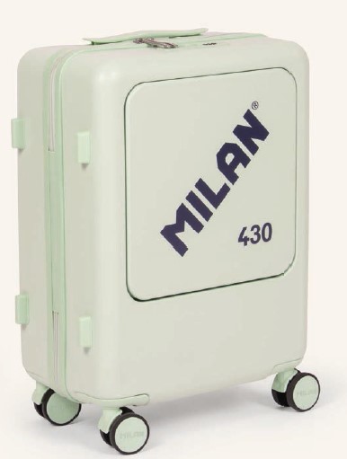 MALETA CABINA RIGIDA 55X40X23CM MILAN 430 VERDE