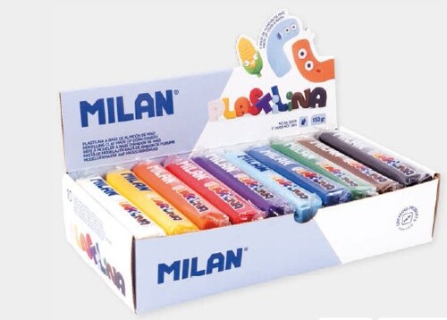 PLASTILINA MEDIANA COLORES SURTIDOS 10U CAJA (150GR)
