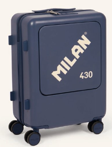 MALETA CABINA RIGIDA 55X40X23CM MILAN 430 AZUL