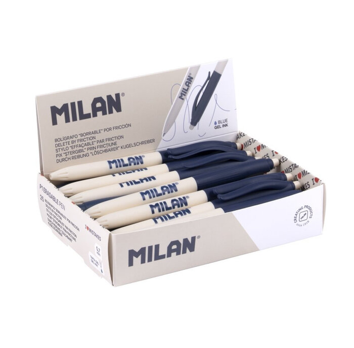 BOLI MILAN BORRABLE AZUL 25U CAJA