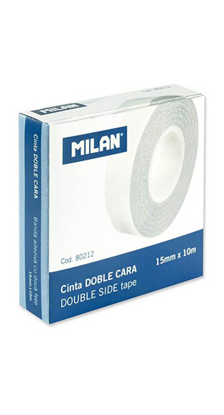 CINTA ADHESIVA DOBLE CARA 15X10M CAJA 10U